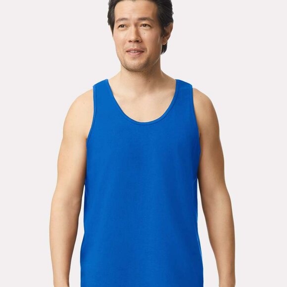 NEW 4-Pack 3XL GILDAN Ultra Cotton Tank Tops – Red/Black/Navy/Royal – Unisex - Picture 3 of 5